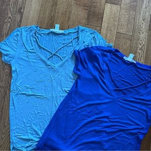 2 criss cross tees